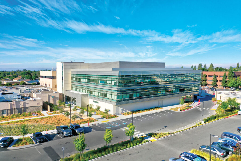 Aeriel photo of the NorthBay Health Medical Center in Fairfield, CA.