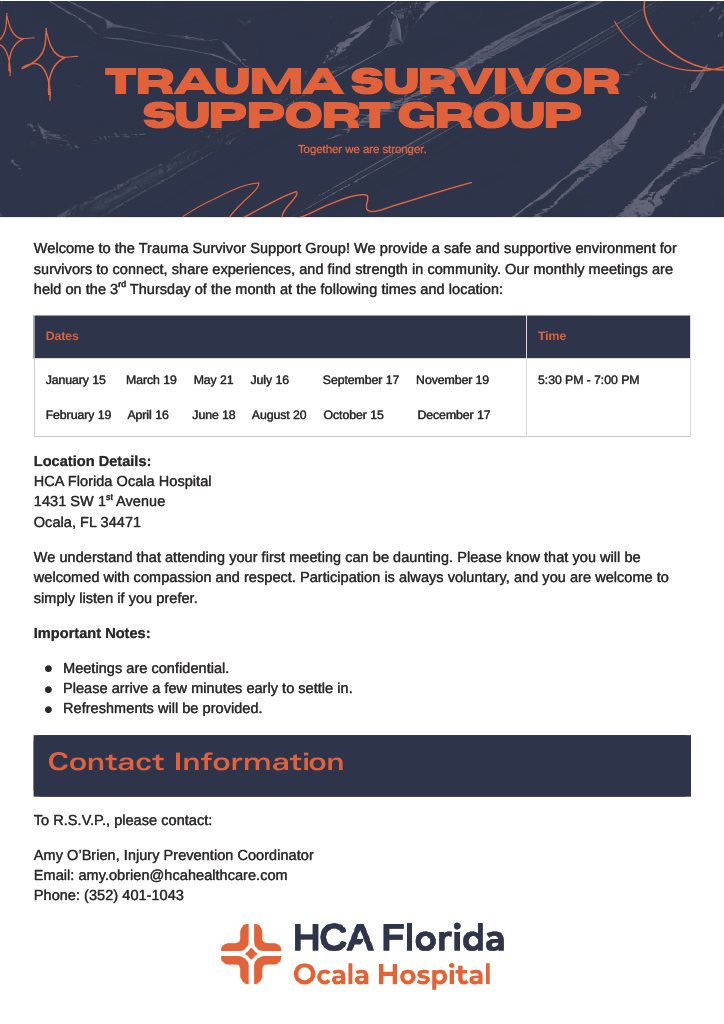 TSN Support Group Flyer